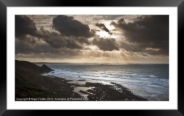 Ricketts Head Sunburst Framed Mounted Print by Creative Photography Wales