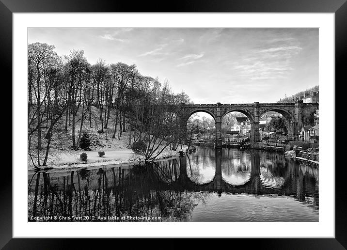 Reflecting in Knaresborough Framed Mounted Print by Chris Frost