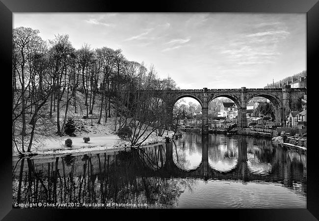 Reflecting in Knaresborough Framed Print by Chris Frost