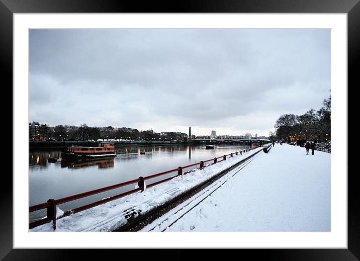 Across the River Framed Mounted Print by Kunal Dalvi