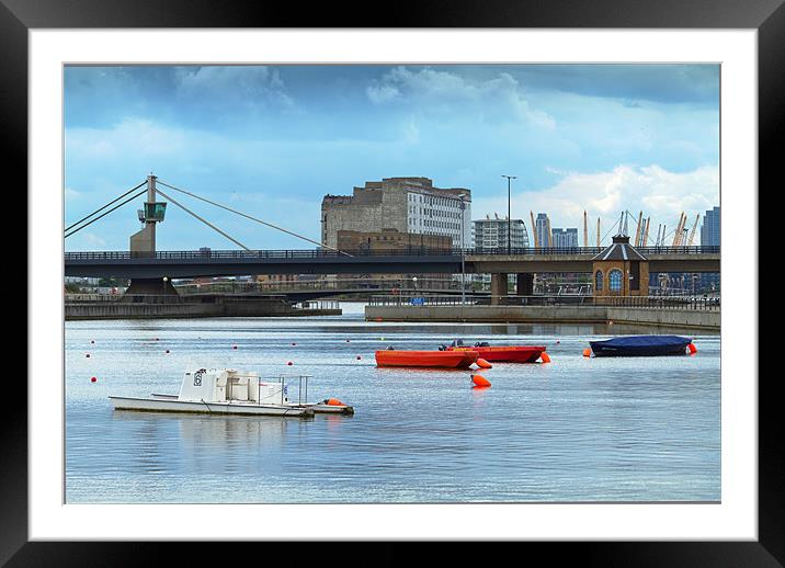 Docklands Landscape Framed Mounted Print by Richard Thomas