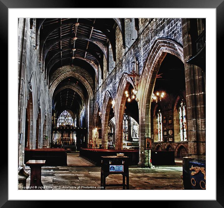 St Nicholas's Cathedral Framed Mounted Print by John Ellis