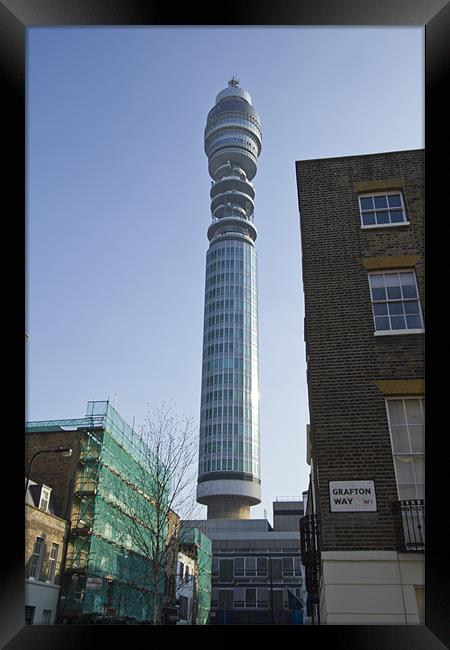 BT Tower Framed Print by David French