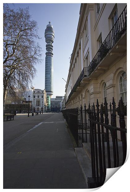 BT Tower Print by David French
