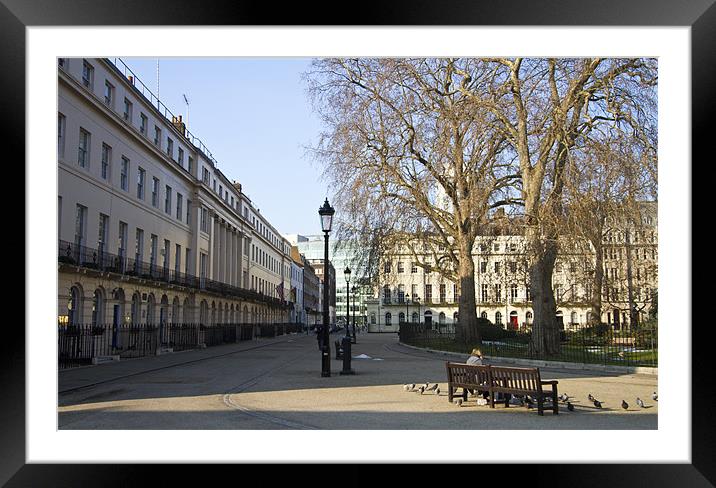 Fitzroy Square Framed Mounted Print by David French