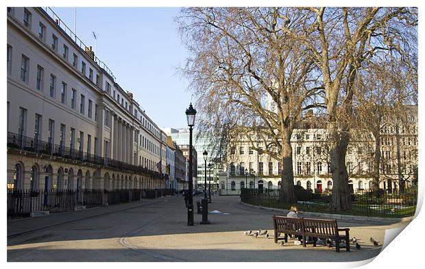 Fitzroy Square Print by David French