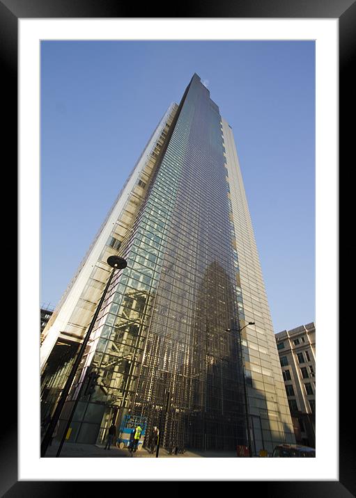 Heron Tower London Framed Mounted Print by David French