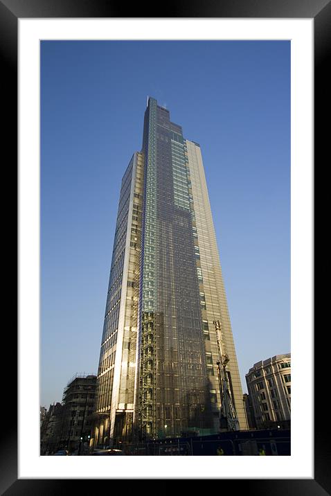 Heron Tower London Framed Mounted Print by David French