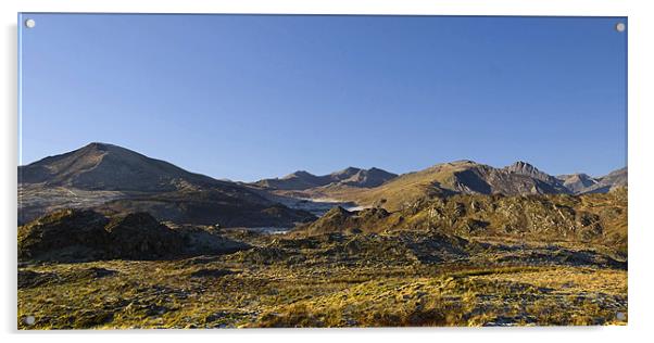 Snowdonia Landscape Acrylic by Michael Ellis