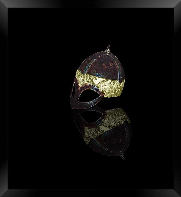 Viking Helmet Framed Print by Debra Kelday