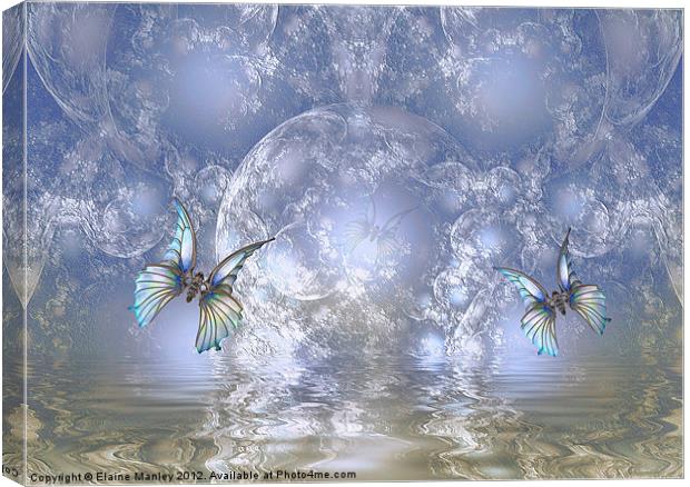 Butterfly Realm Canvas Print by Elaine Manley