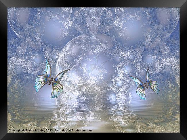 Butterfly Realm Framed Print by Elaine Manley