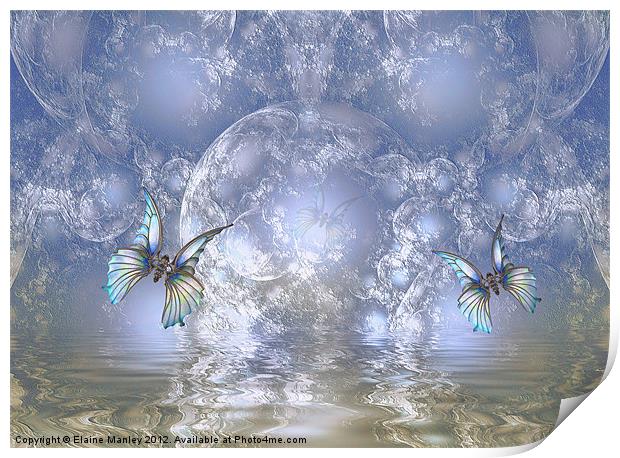Butterfly Realm Print by Elaine Manley