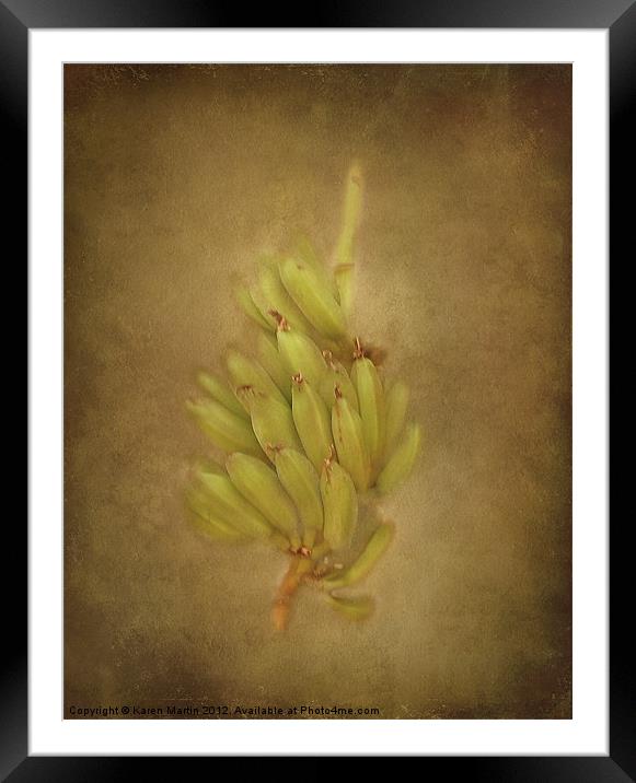 Bananas Framed Mounted Print by Karen Martin
