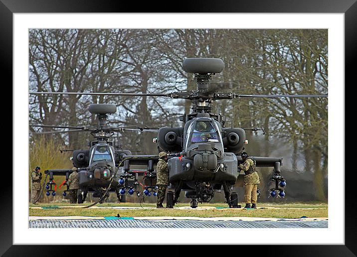 Apache refuel Framed Mounted Print by Oxon Images