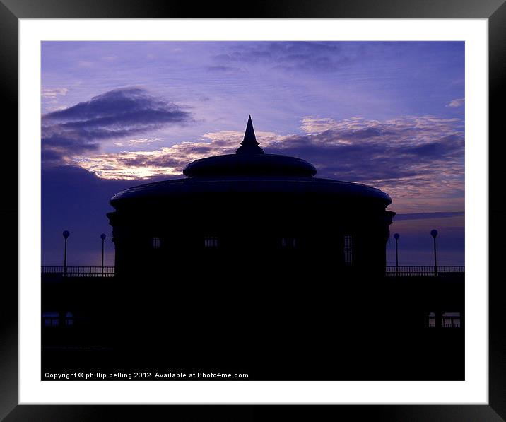 Blue Bandstand Framed Mounted Print by camera man