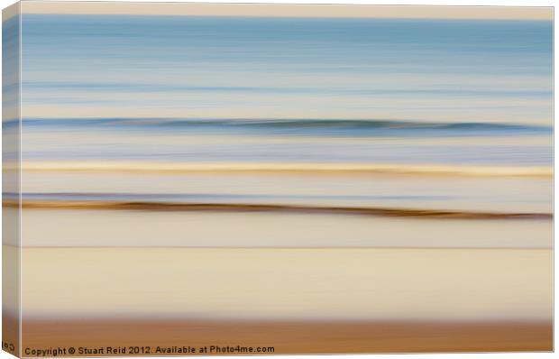Beach Abstract Skylight Canvas Print by Stuart Reid