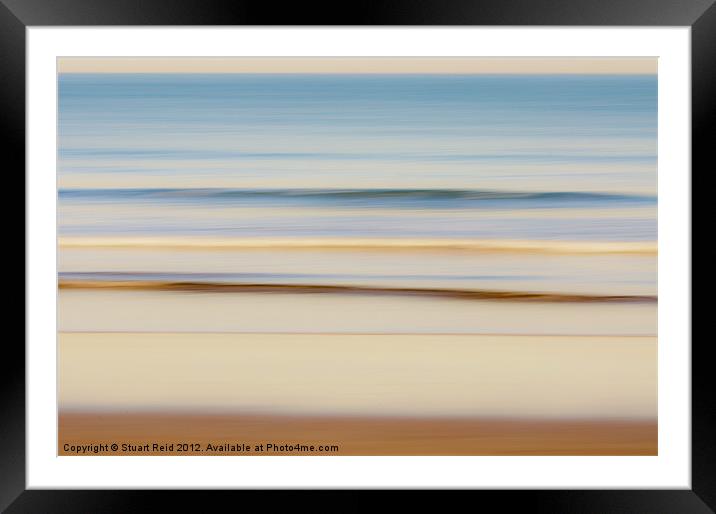 Beach Abstract Skylight Framed Mounted Print by Stuart Reid