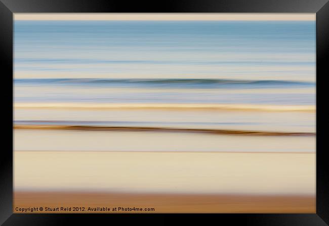 Beach Abstract Skylight Framed Print by Stuart Reid