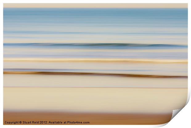 Beach Abstract Skylight Print by Stuart Reid