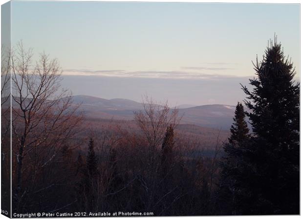 View from Prospect Mtn Canvas Print by Peter Castine