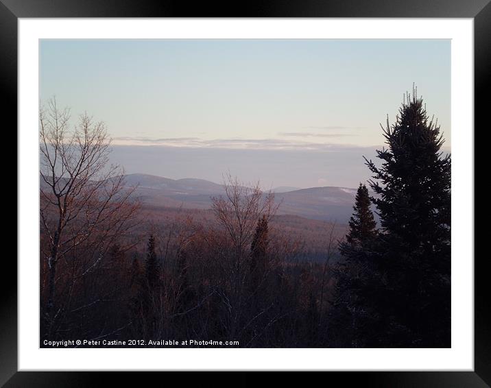 View from Prospect Mtn Framed Mounted Print by Peter Castine