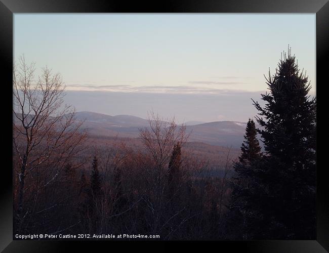 View from Prospect Mtn Framed Print by Peter Castine