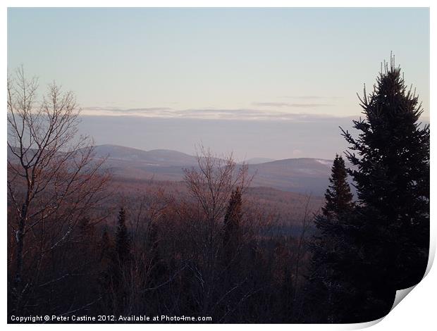 View from Prospect Mtn Print by Peter Castine
