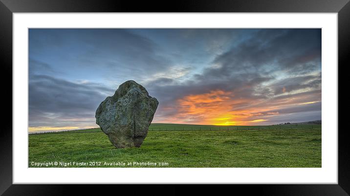 Avenue Stone Framed Mounted Print by Creative Photography Wales