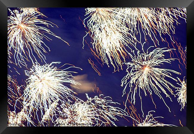 Fourth of July sky  in Montana Framed Print by Larry Stolle