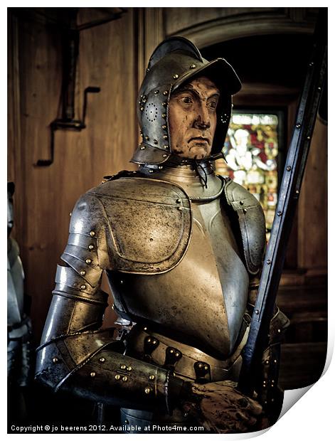 knight in shining armour Print by Jo Beerens
