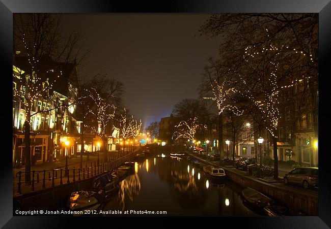 misty cold canals Framed Print by Jonah Anderson Photography