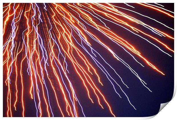 Fireworks Print by Larry Stolle