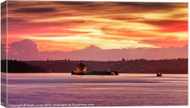 Denison's Fire Canvas Print by Mark Lucey