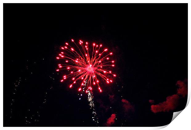 Fourth of July sky in Montana Print by Larry Stolle