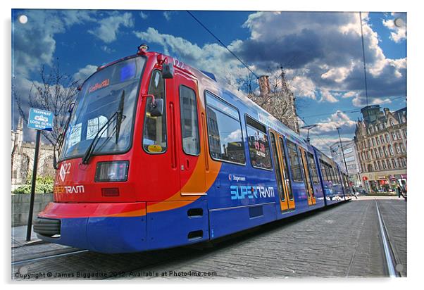 Super-Tram Acrylic by J Biggadike