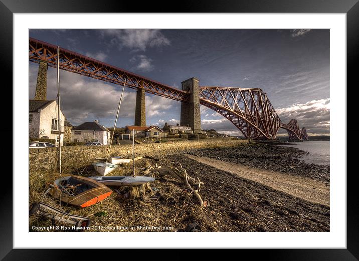 The Forth Rail Bridge Framed Mounted Print by Rob Hawkins