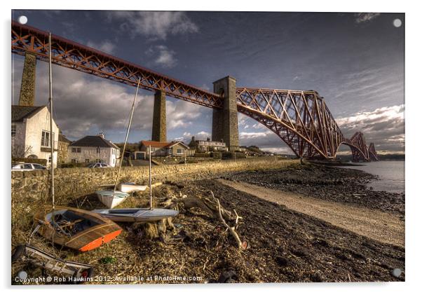 The Forth Rail Bridge Acrylic by Rob Hawkins