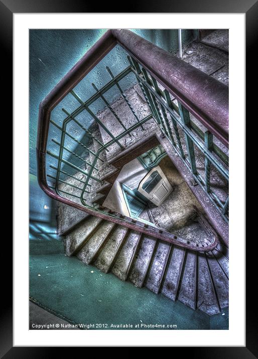 Crazy Stairs Framed Mounted Print by Nathan Wright