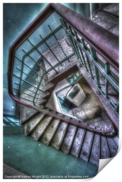 Crazy Stairs Print by Nathan Wright