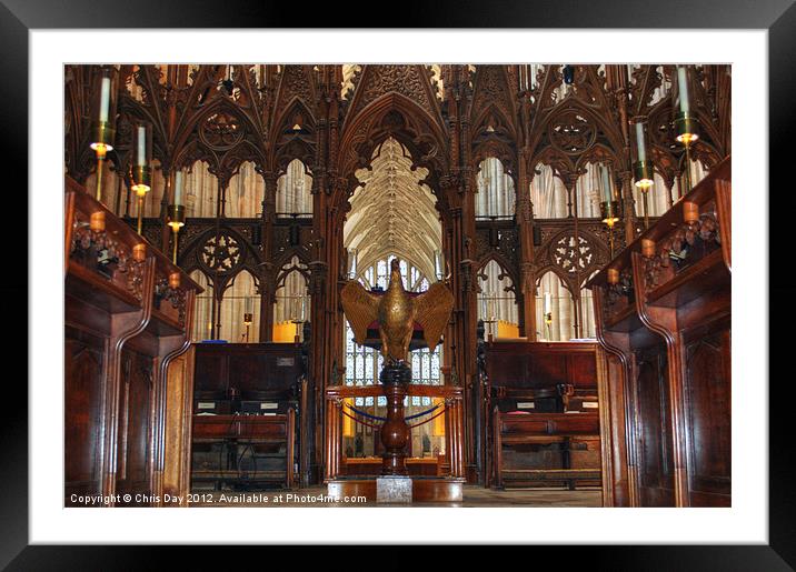 Winchester Cathedral Quire Framed Mounted Print by Chris Day