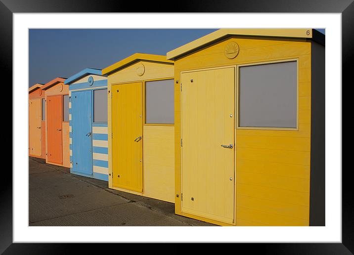 Beach Hut No 6 Framed Mounted Print by Phil Clements