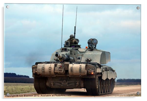 FV4034 Challenger 2 Acrylic by Oxon Images
