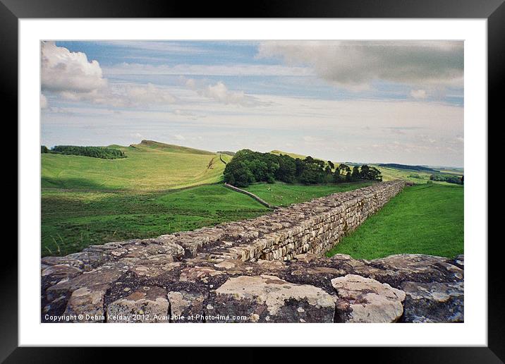 Hadrians Wall Framed Mounted Print by Debra Kelday