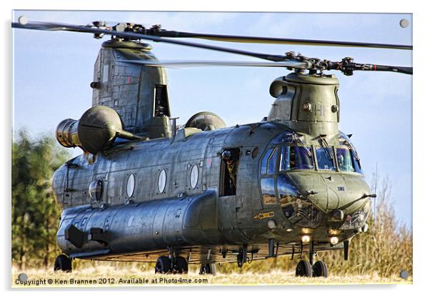 RAF Chinook Acrylic by Oxon Images