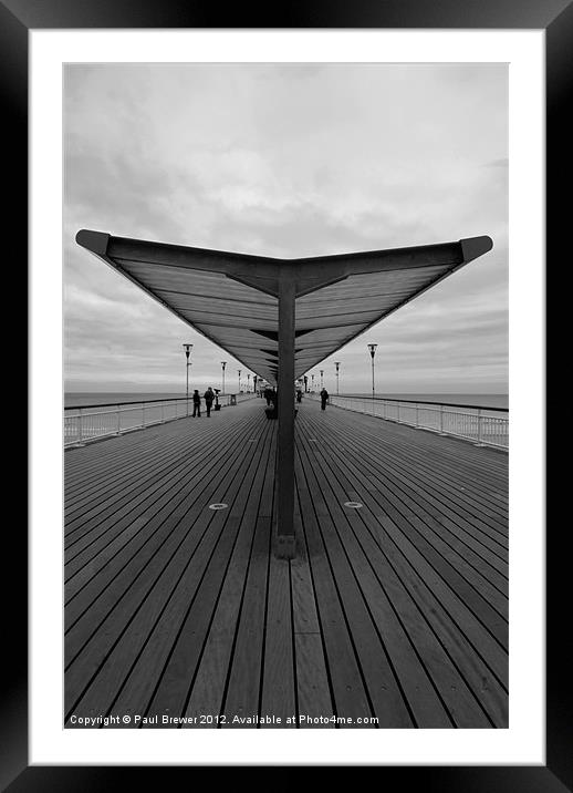 A Walk on the pier. Framed Mounted Print by Paul Brewer