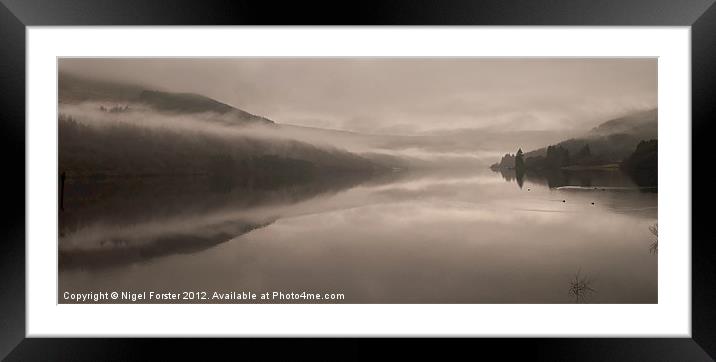 Talybont reflections Framed Mounted Print by Creative Photography Wales