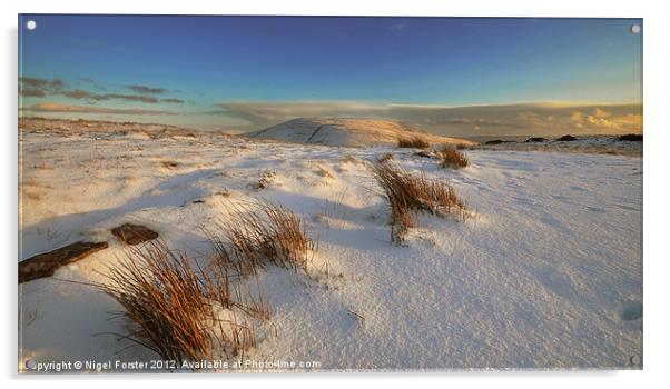 Fan Nedd winter landscape Acrylic by Creative Photography Wales