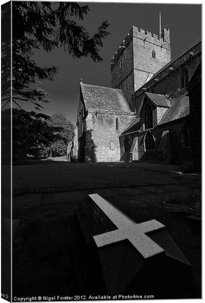 The cross Canvas Print by Creative Photography Wales