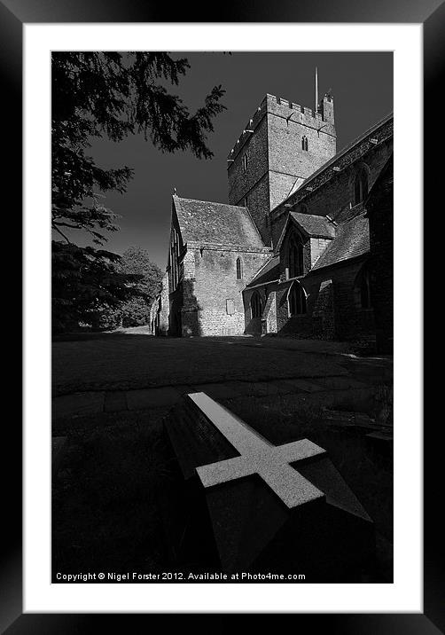 The cross Framed Mounted Print by Creative Photography Wales